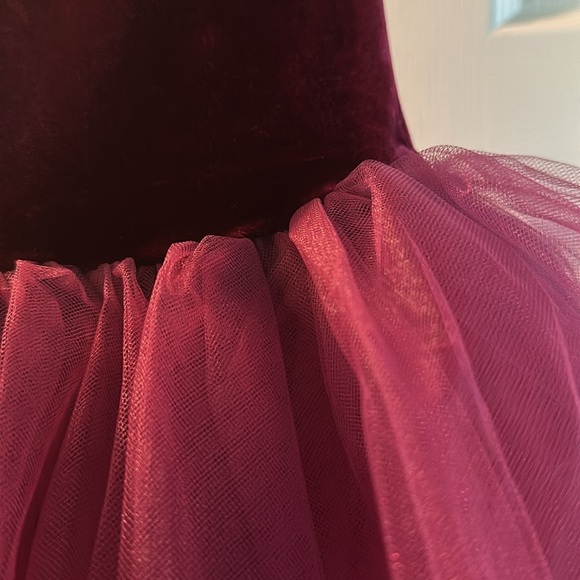 Ballerina Princess Costume - Revolution Dance-wear Burgundy Girls Size: 7-10 - Picture 2 of 4